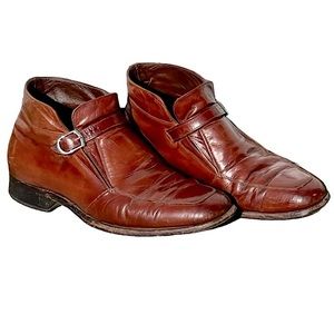 Florsheim Vintage Chestnut Leather Beatle Boots SZ 8E! EUC!